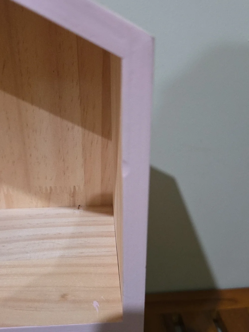 Pillowfort Pink Trim Wooden House Shelf